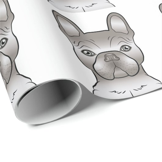 Isabella French Bulldog / Frenchie Dog Pattern Geschenkpapier (Rolleneckpunkt)