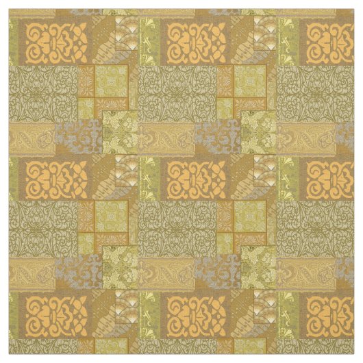 Isabella Gold Stoff (Muster)