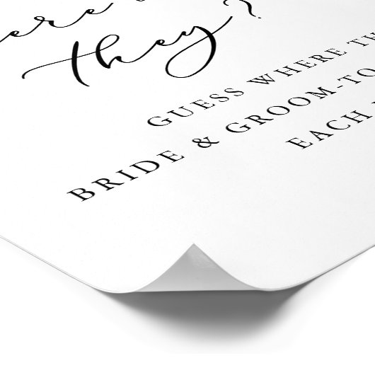 ISABELLA Greenery Wo waren sie Duschgel Poster (Ecke)