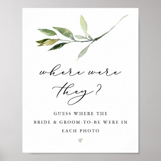 ISABELLA Greenery Wo waren sie Duschgel Poster (Vorne)