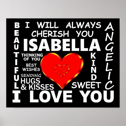 Isabella I Liebe You Poster (Vorne)