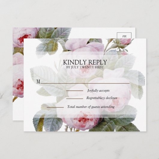 Isabella II, Französische Vintage Rose UAWG Postca Ankündigungspostkarte (Vorne/Hinten)