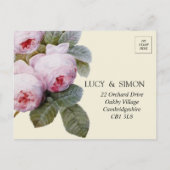 Isabella II Vintage Rose UAWG Postkarte (Rückseite)