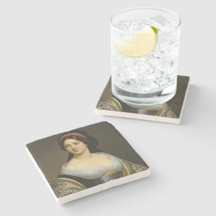 Isabella Marie Rousseau Fine Art Frauenporträt Steinuntersetzer
