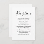 Isabella Moderne Script Hochzeitsempfehlung Begleitkarte (Vorne/Hinten)