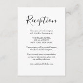 Isabella Moderne Script Hochzeitsempfehlung Begleitkarte (Vorderseite)