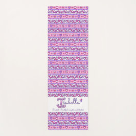 Isabella-Name bedeutet rosa lila Yogamatze Yogamatte