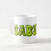 Isabella Name Kiwi Style Tasse Kaffeetasse (Vorderseite Links)