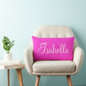 Isabella Pink Lumbar Personalisiert Kissen (Stuhl )