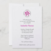 Isabella Reese Einladung (Vorderseite)