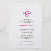 Isabella Reese Einladung (Vorne/Hinten)