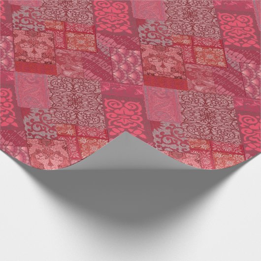 Isabella-Rot Geschenkpapier (Ecke)