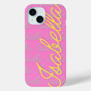 Isabella Signature Name Pattern Case-Mate iPhone Hülle