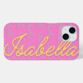 Isabella Signature Name Pattern Case-Mate iPhone Hülle (Rückseite (Horizontal))