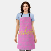 Isabella Signature Name Pattern Schürze (Getragen)