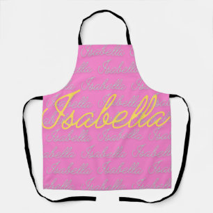 Isabella Signature Name Pattern Schürze