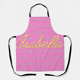 Isabella Signature Name Pattern Schürze