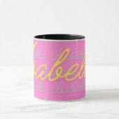 Isabella Signature Name Pattern Tasse (Zentrum)