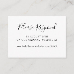 Isabella Simple Modern Calligraphy Website UAWG Begleitkarte