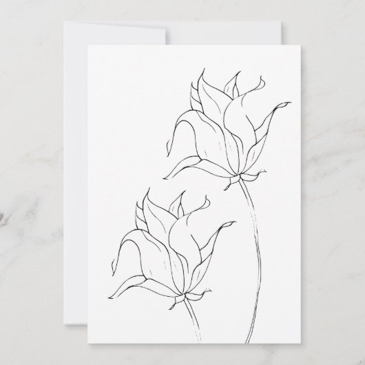 Isabella Simple Wedding Table Chart (Rückseite)