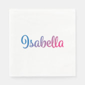 Isabella Stylish Cursive Serviette (Vorderseite)