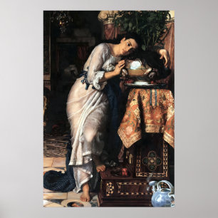 Isabella und der Basilikumtopf von William Hunt Poster