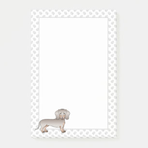 Isabella und Tan Kurz Hair Dackel Hund und Paws Post-it Klebezettel