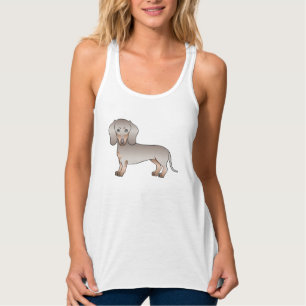 Isabella und Tan Kurze Haare Dackel Adorable Hund Tank Top