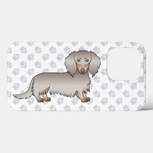 Isabella und Tan Langhaar Dachshund Hund & Pfoten Case-Mate iPhone Hülle