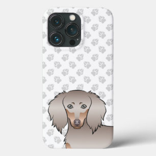 Isabella und Tan Langhaar-Dachshund-Kopf & Pfoten Case-Mate iPhone Hülle