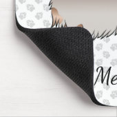 Isabella und Tan Long Hair Dackel Hund & Name Mousepad (Ecke)