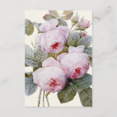 Isabella Vintage Rose Hochzeit Gästekarte Begleitkarte (Rückseite)