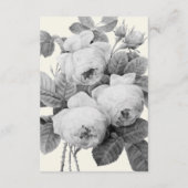 Isabella Vintage Rose Hochzeit Gästekarte Begleitkarte (Rückseite)