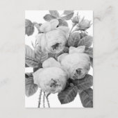 Isabella Vintage Rose Hochzeit Gästekarte Begleitkarte (Rückseite)