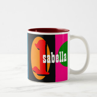 Isabellapersonalisierte NamensTasse Zweifarbige Tasse