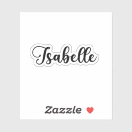 Isabelle Name - Handgeschriebene Kalligrafie Aufkleber