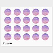Isabelle Name Stickers Round Sun Boho Hippie Girl (Blatt)