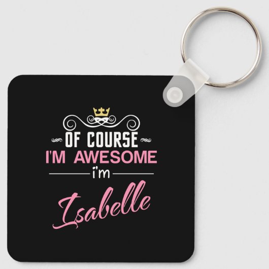 Isabelle Natürlich bin ich Phantastisch Schlüsselanhänger (Rückseite)