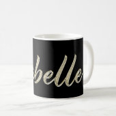 Isabelle white gold Handwriting Tasse Kaffeetasse (VorderseiteRechts)