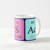 Isac Periodenname Tasse (VorderseiteRechts)