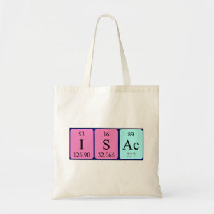 Isac Periodic Table name tote bag Tragetasche