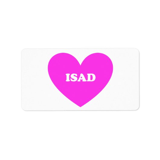 Isad Adressaufkleber (Vorne)