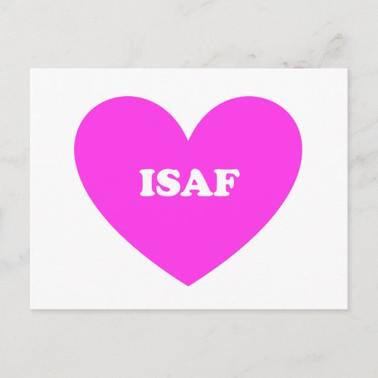 Isaf Postkarte (Vorderseite)