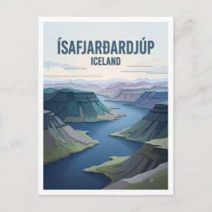 Ísafjarðardjúp Ísafjörður Island Postkarte