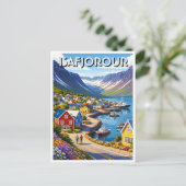 Ísafjörður Norwegen Postkarte (Stehend Vorderseite)