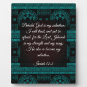 Isaiah 12:2 fotoplatte (Vorderseite)