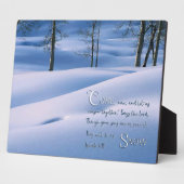 Isaiah 1:18 Inspirational Fotoplatte (Seite)