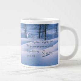 Isaiah 1:18 Inspirational Jumbo-Tasse