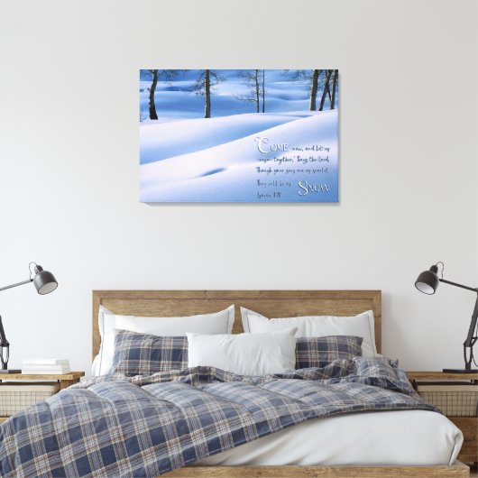Isaiah 1:18 Inspirational Leinwanddruck (Insitu (Schlafzimmer))