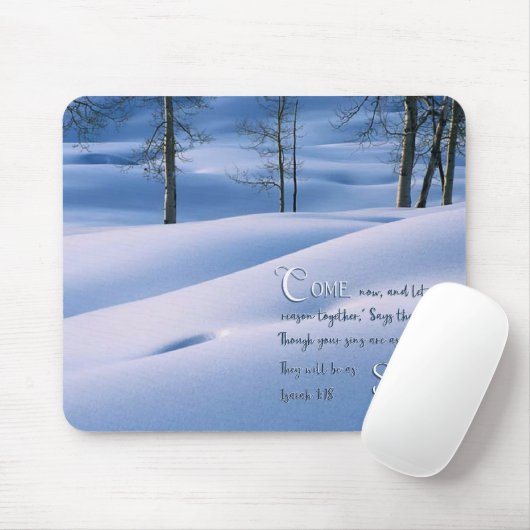 Isaiah 1:18 Inspirational Mousepad (Mit Mouse)